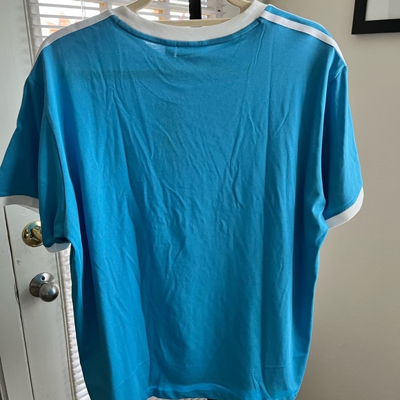 ADICOLOR CLASSIC TRACEABLE NWT AUTHENTIC APP SKY RUSH COLOR SHORT SLEEVES TOP - Picture 8 of 16